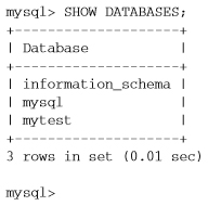 使用SHOW命令來查看新數(shù)據(jù)庫是否創(chuàng)建成功